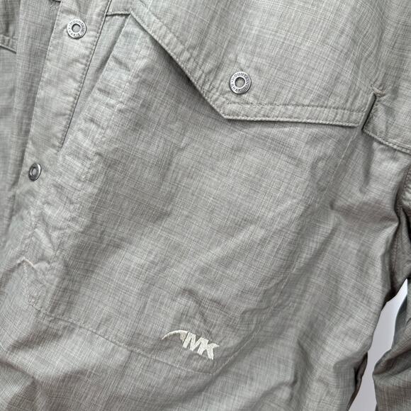 Mountain Khakis Shirt Mens Medium M Nylon Snap Up Long Sleeve Mesh Lined Outdoor - Picture 5 of 9